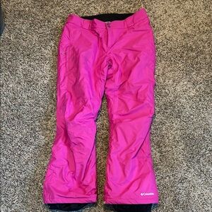 Columbia Pink Insulated Snow Pants